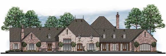 European, French Country, Southern, Traditional House Plan 41598 with 5 Beds, 6 Baths, 3 Car Garage Elevation