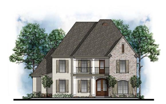 European, French Country, Southern House Plan 41603 with 4 Beds, 4 Baths, 3 Car Garage Elevation