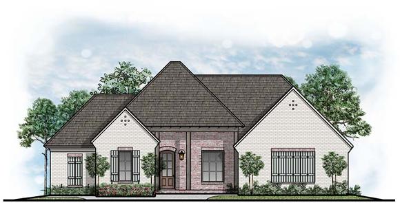 Southern, Traditional House Plan 41644 with 4 Beds, 3 Baths, 2 Car Garage Elevation