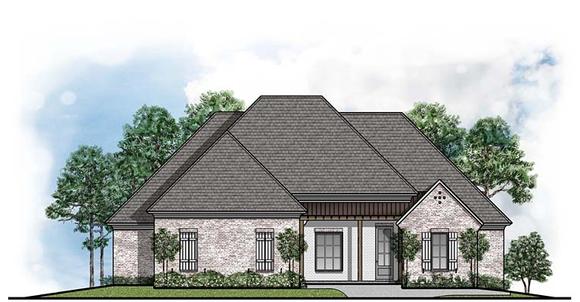 Country, European House Plan 41654 with 4 Beds, 3 Baths, 3 Car Garage Elevation