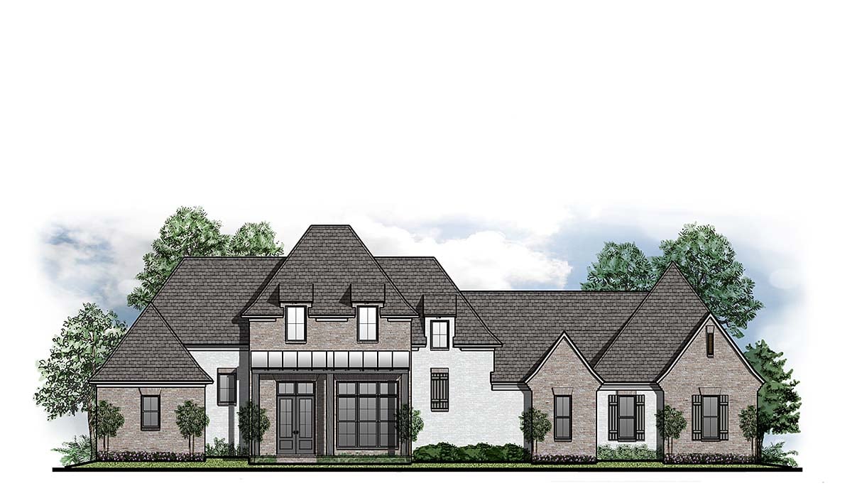 Contemporary, Country, European, Ranch, Southern, Southwest, Traditional House Plan 41669 with 5 Beds, 5 Baths, 3 Car Garage Elevation