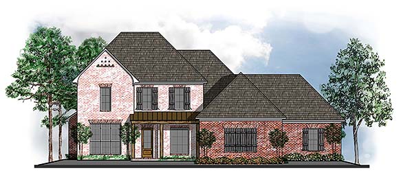 Country, European, Southern, Traditional House Plan 41688 with 4 Beds, 5 Baths, 3 Car Garage Elevation