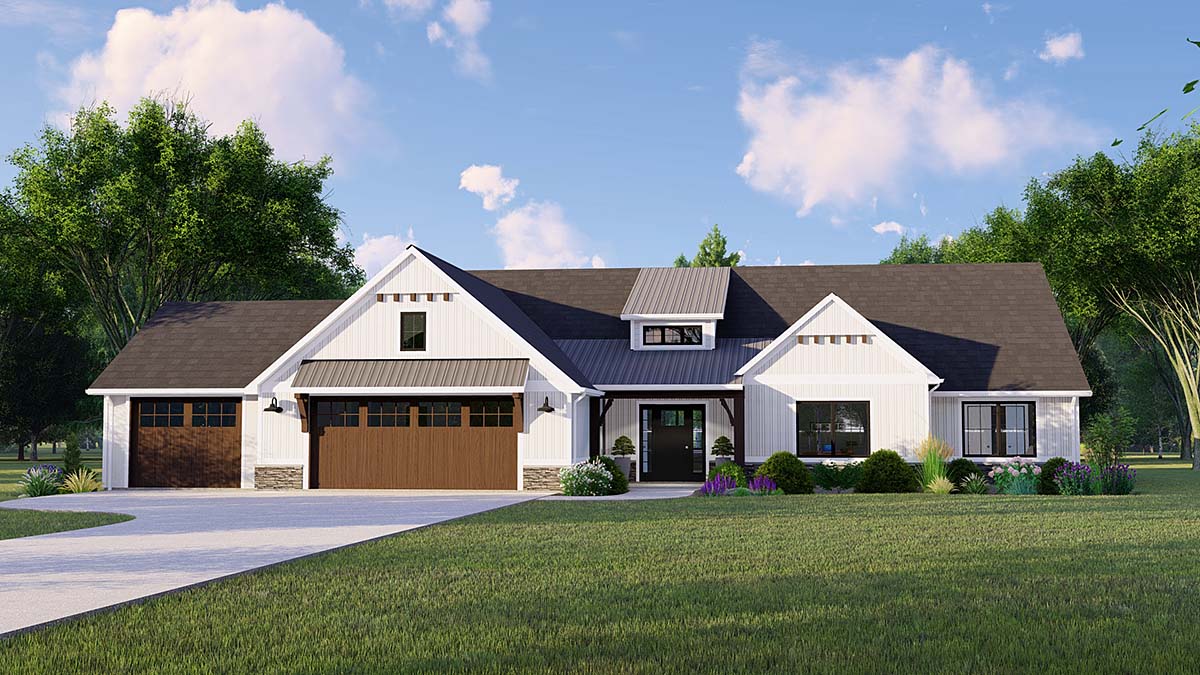 House Plan 41801 - Traditional Style with 2337 Sq Ft, 3 Bed, 2 Ba