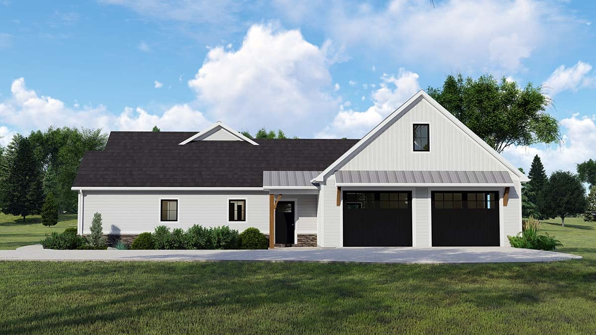 House Plan 41826 - Ranch Style with 2147 Sq Ft, 2 Bed, 2 Bath |  COOLhouseplans.com, image size:1200x675