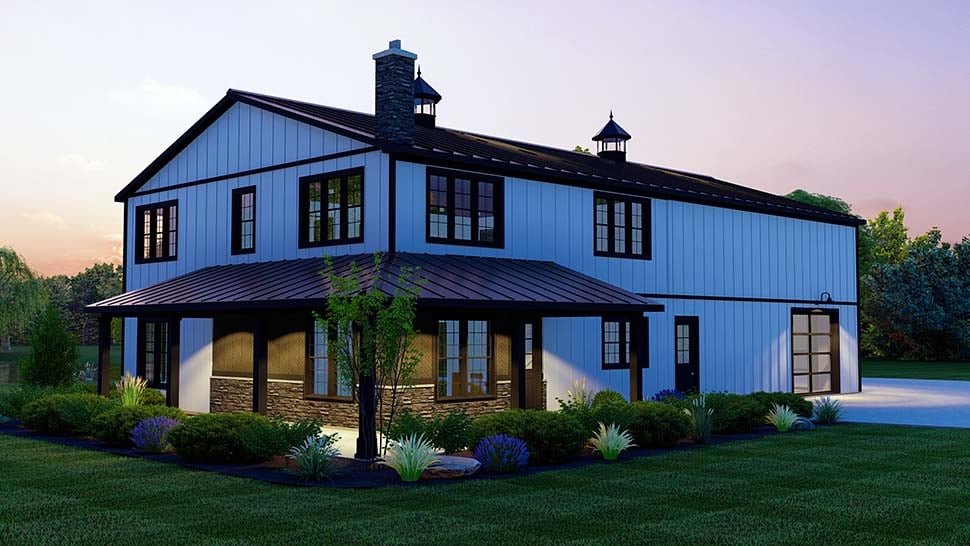 Barndominium, Country, Craftsman Plan with 1986 Sq. Ft., 3 Bedrooms, 4 Bathrooms, 2 Car Garage Picture 5
