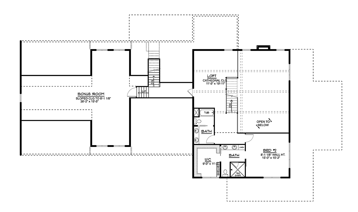 Barndominium, Craftsman House Plan 41867 with 2 Beds, 5 Baths, 3 Car Garage Level Two