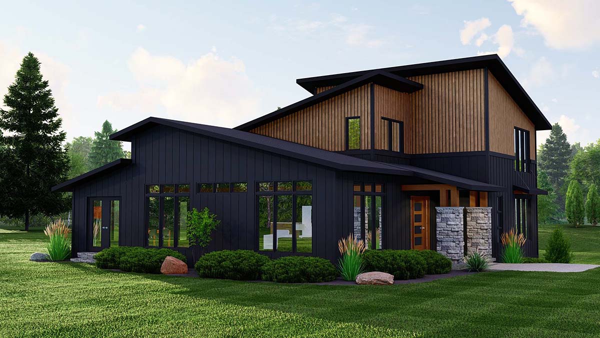 Modern Plan with 2230 Sq. Ft., 3 Bedrooms, 3 Bathrooms, 2 Car Garage Picture 3