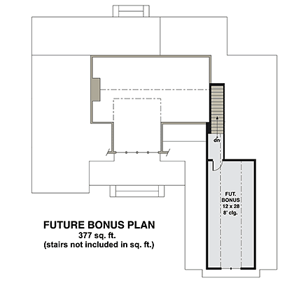 Farmhouse House Plan 41903 with 3 Beds, 3 Baths, 2 Car Garage Second Level Plan
