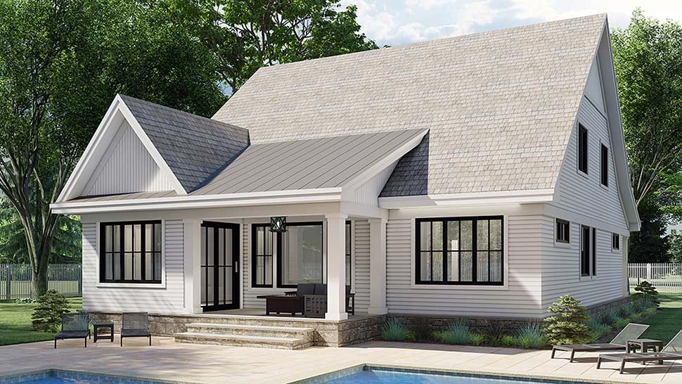Farmhouse Plan with 2889 Sq. Ft., 4 Bedrooms, 4 Bathrooms, 2 Car Garage Picture 5