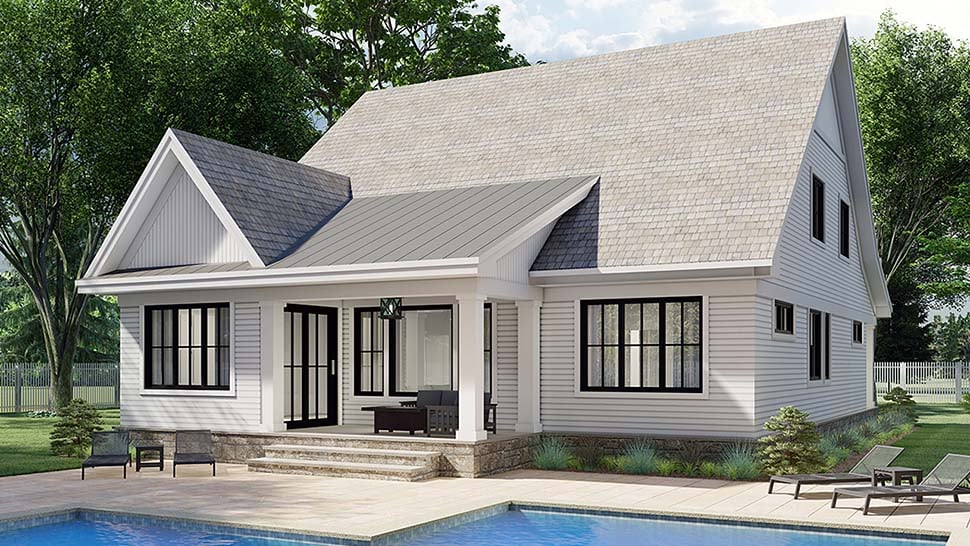 Farmhouse Plan with 2456 Sq. Ft., 3 Bedrooms, 3 Bathrooms, 2 Car Garage Picture 5