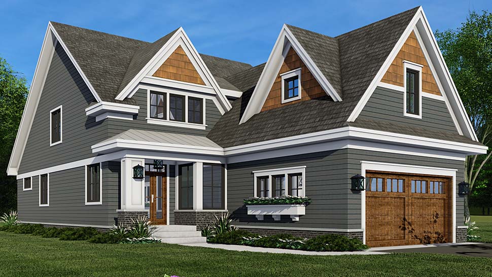 Farmhouse Plan with 2870 Sq. Ft., 4 Bedrooms, 3 Bathrooms, 2 Car Garage Picture 4