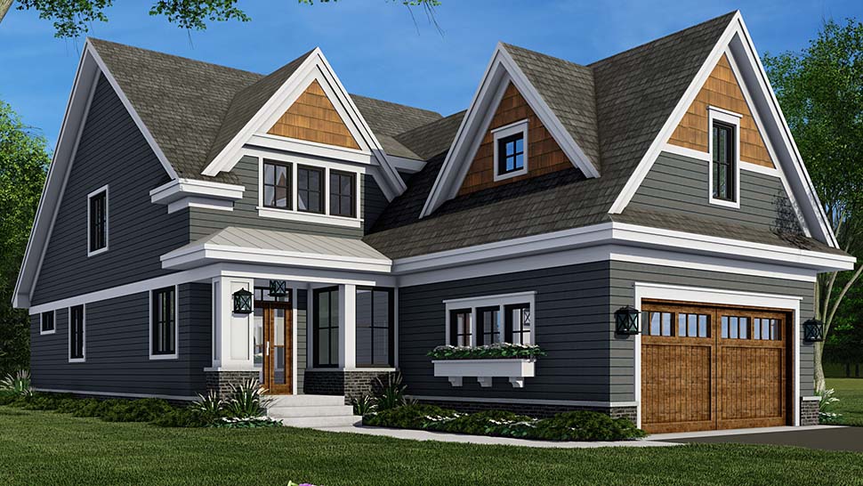 Farmhouse Plan with 2870 Sq. Ft., 4 Bedrooms, 3 Bathrooms, 2 Car Garage Picture 5