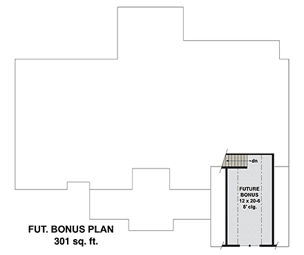 Farmhouse House Plan 41910 with 3 Beds, 3 Baths, 2 Car Garage Second Level Plan