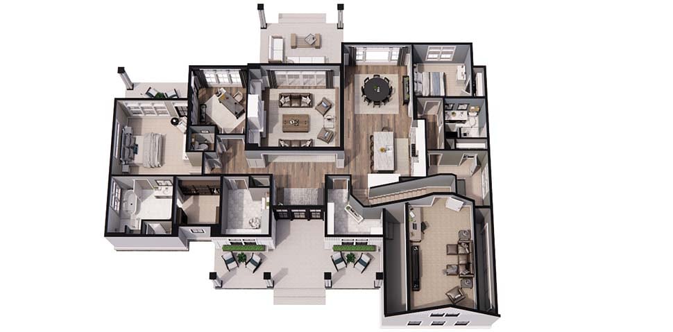 Farmhouse Plan with 2419 Sq. Ft., 3 Bedrooms, 3 Bathrooms, 2 Car Garage Picture 9