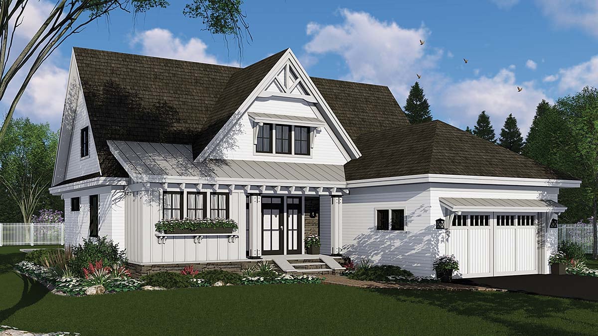 House Plan 41915 - Traditional Style with 2584 Sq Ft, 4 Bed, 3 Ba