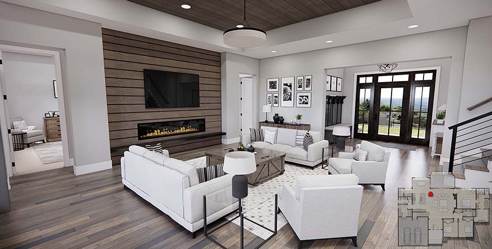 Country, Farmhouse Plan with 2137 Sq. Ft., 3 Bedrooms, 3 Bathrooms, 2 Car Garage Picture 11