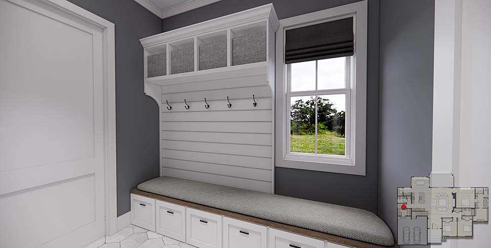 Country, Farmhouse Plan with 2137 Sq. Ft., 3 Bedrooms, 3 Bathrooms, 2 Car Garage Picture 17