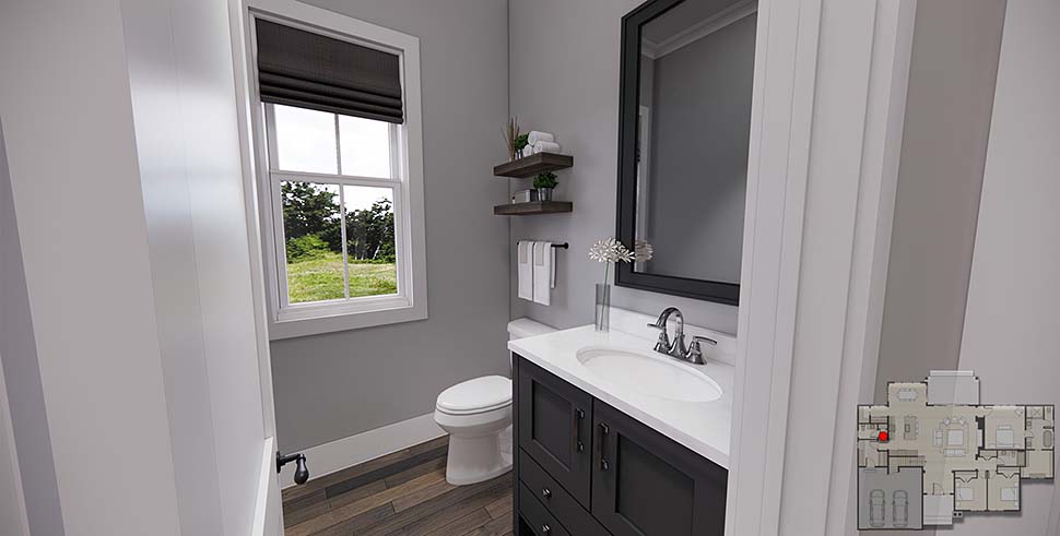 Country, Farmhouse Plan with 2137 Sq. Ft., 3 Bedrooms, 3 Bathrooms, 2 Car Garage Picture 18