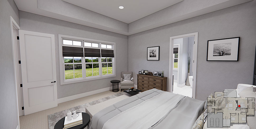 Country, Farmhouse Plan with 2137 Sq. Ft., 3 Bedrooms, 3 Bathrooms, 2 Car Garage Picture 20