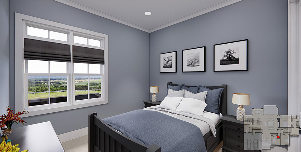 Country, Farmhouse Plan with 2137 Sq. Ft., 3 Bedrooms, 3 Bathrooms, 2 Car Garage Picture 23