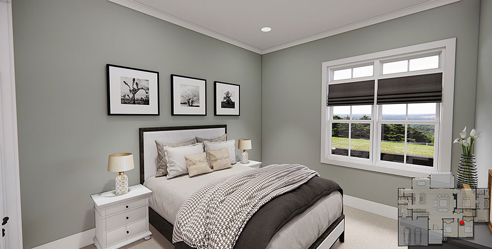 Country, Farmhouse Plan with 2137 Sq. Ft., 3 Bedrooms, 3 Bathrooms, 2 Car Garage Picture 24