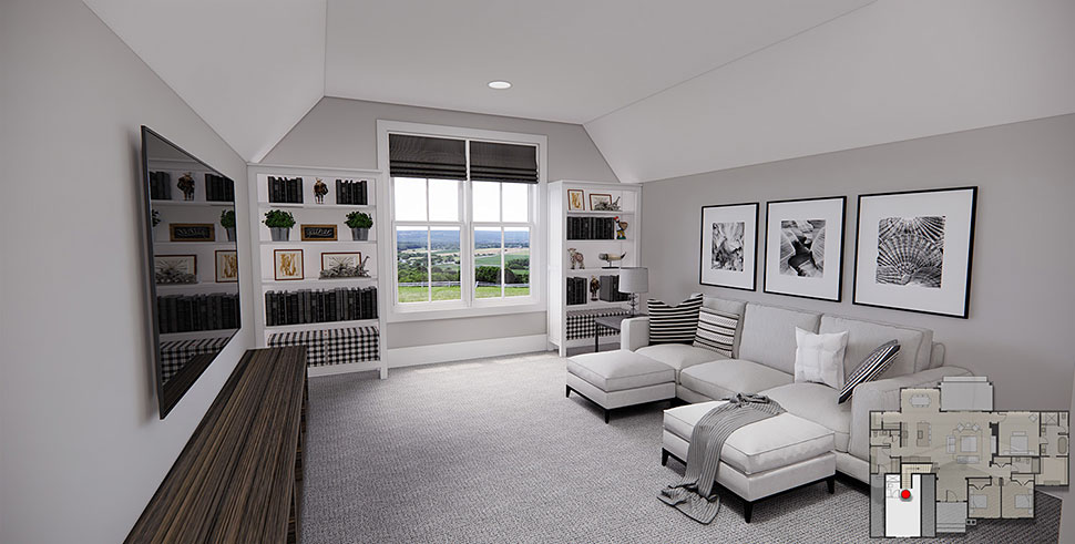 Country, Farmhouse Plan with 2137 Sq. Ft., 3 Bedrooms, 3 Bathrooms, 2 Car Garage Picture 26