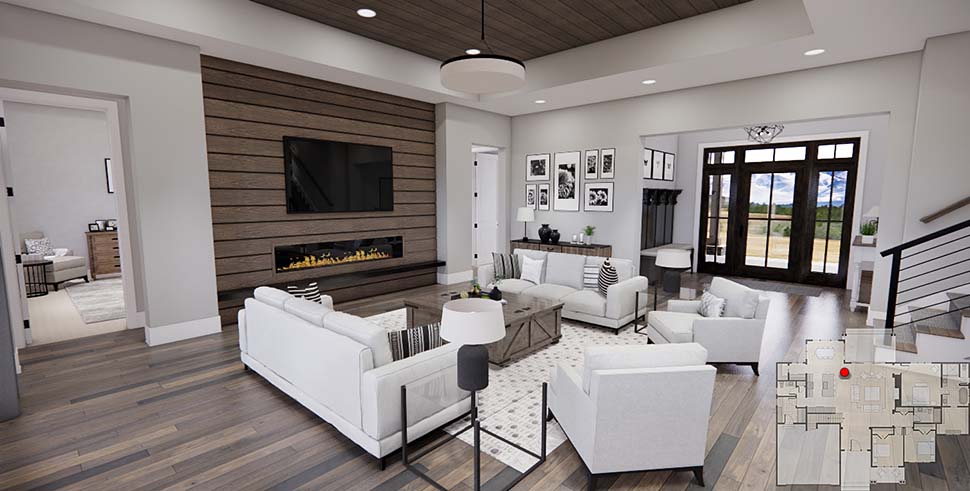 Country, Traditional Plan with 2120 Sq. Ft., 3 Bedrooms, 3 Bathrooms, 2 Car Garage Picture 13