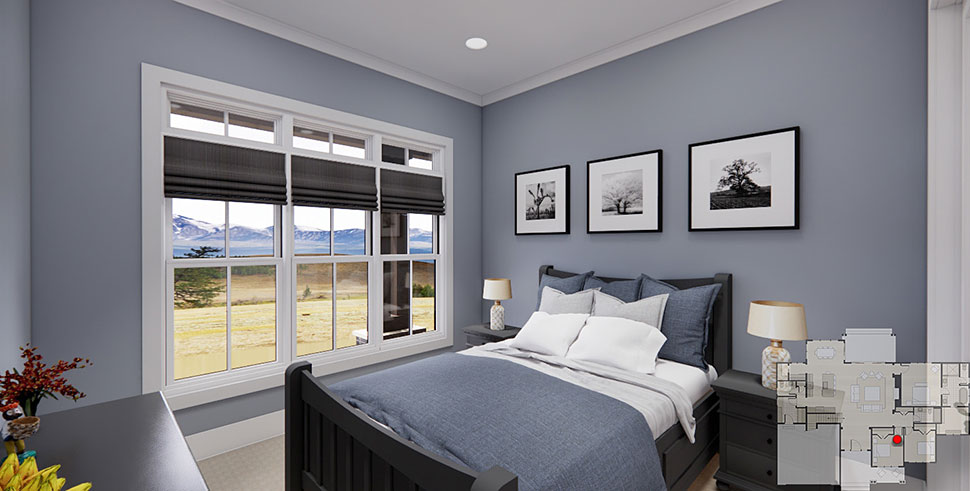 Country, Traditional Plan with 2120 Sq. Ft., 3 Bedrooms, 3 Bathrooms, 2 Car Garage Picture 25