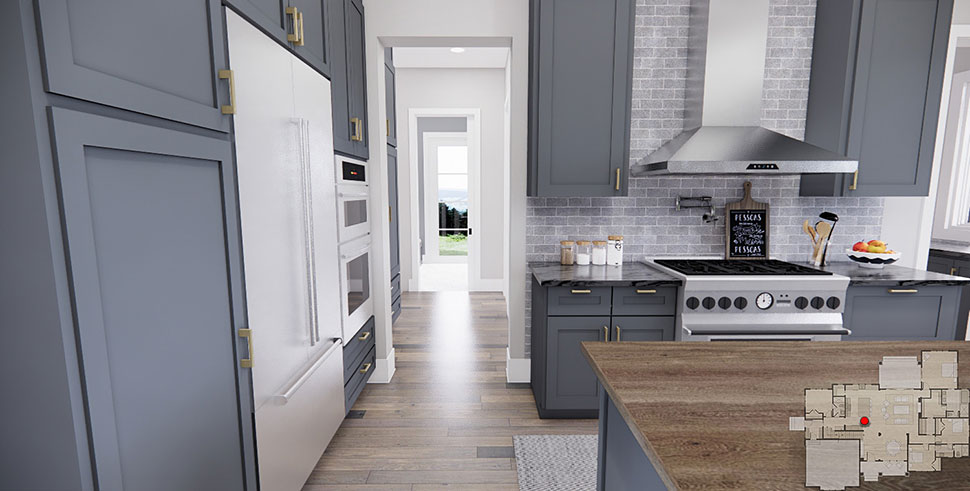 Farmhouse Plan with 2336 Sq. Ft., 4 Bedrooms, 3 Bathrooms, 2 Car Garage Picture 24