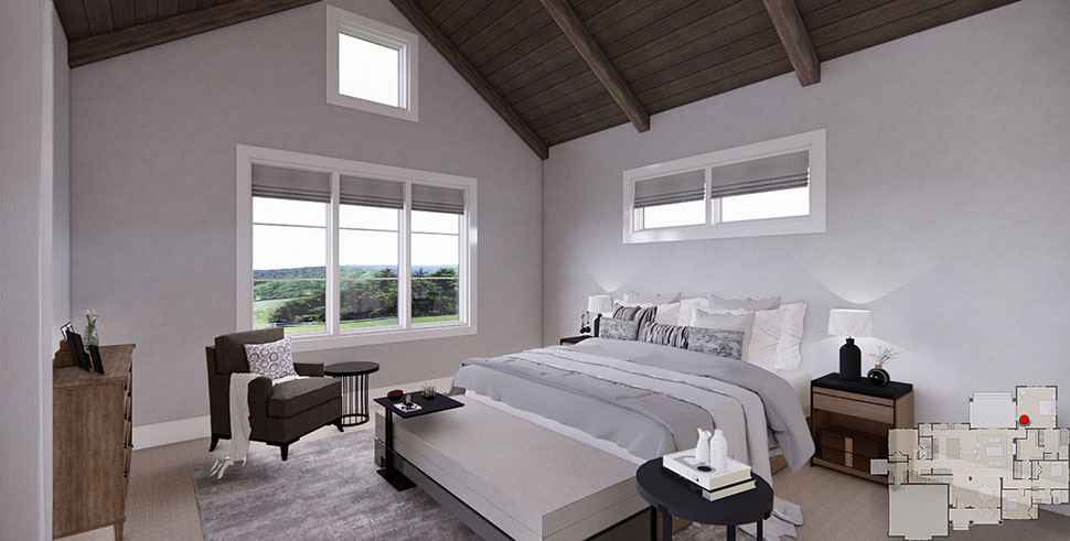 Farmhouse Plan with 2336 Sq. Ft., 4 Bedrooms, 3 Bathrooms, 2 Car Garage Picture 27