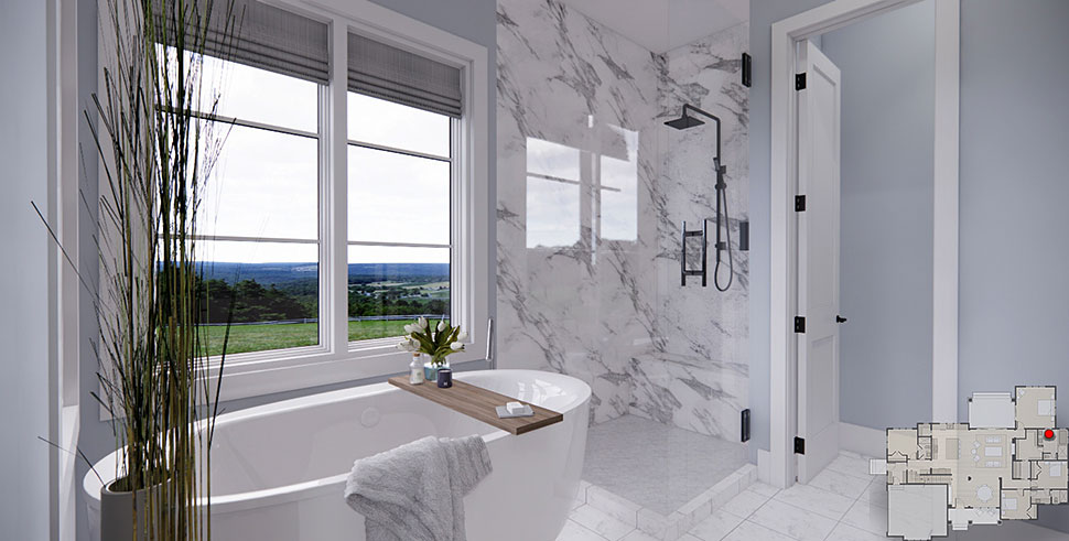 Farmhouse Plan with 2336 Sq. Ft., 4 Bedrooms, 3 Bathrooms, 2 Car Garage Picture 28