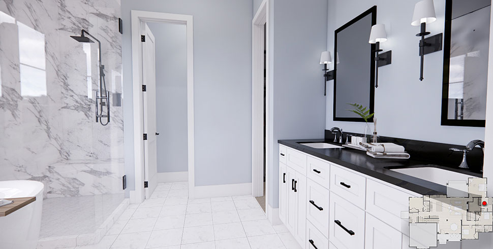 Farmhouse Plan with 2336 Sq. Ft., 4 Bedrooms, 3 Bathrooms, 2 Car Garage Picture 29