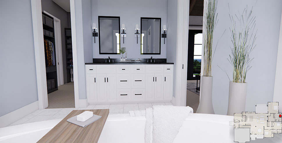 Farmhouse Plan with 2336 Sq. Ft., 4 Bedrooms, 3 Bathrooms, 2 Car Garage Picture 30