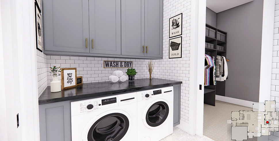 Farmhouse Plan with 2336 Sq. Ft., 4 Bedrooms, 3 Bathrooms, 2 Car Garage Picture 31