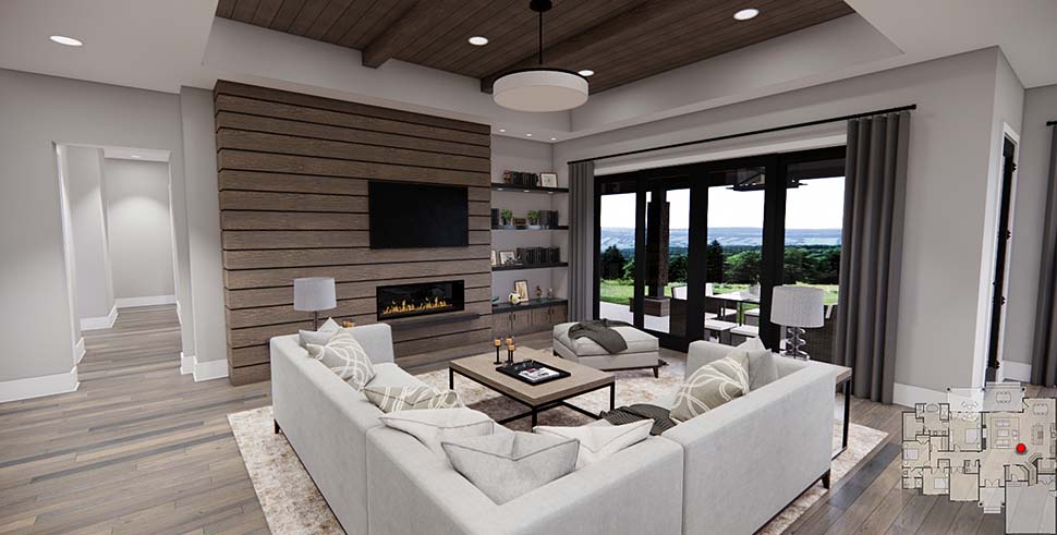 Farmhouse, Traditional Plan with 2277 Sq. Ft., 3 Bedrooms, 3 Bathrooms, 2 Car Garage Picture 12