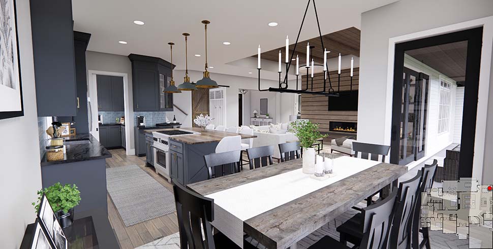 Farmhouse, Traditional Plan with 2277 Sq. Ft., 3 Bedrooms, 3 Bathrooms, 2 Car Garage Picture 16