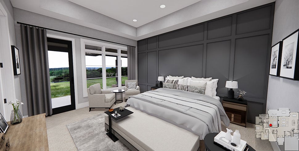 Farmhouse, Traditional Plan with 2277 Sq. Ft., 3 Bedrooms, 3 Bathrooms, 2 Car Garage Picture 22