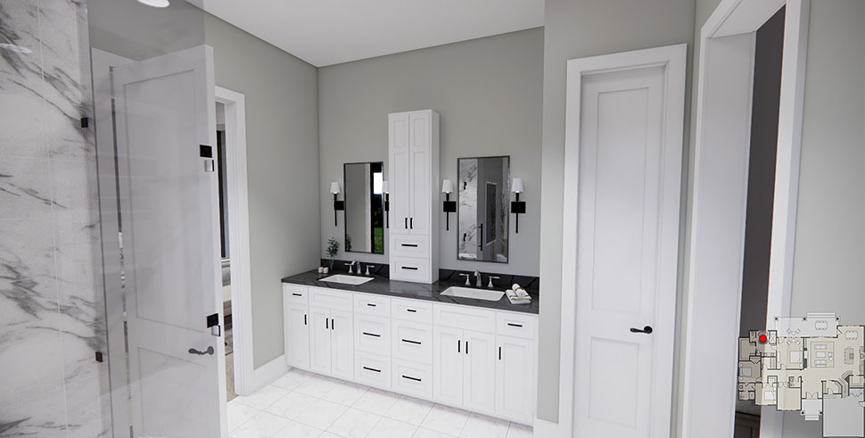 Farmhouse, Traditional Plan with 2277 Sq. Ft., 3 Bedrooms, 3 Bathrooms, 2 Car Garage Picture 25