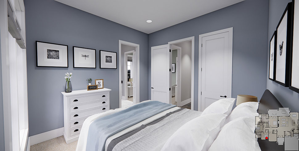 Farmhouse, Traditional Plan with 2277 Sq. Ft., 3 Bedrooms, 3 Bathrooms, 2 Car Garage Picture 30