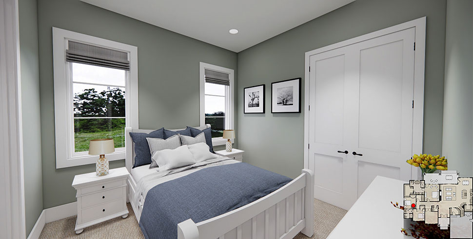 Farmhouse, Traditional Plan with 2277 Sq. Ft., 3 Bedrooms, 3 Bathrooms, 2 Car Garage Picture 33