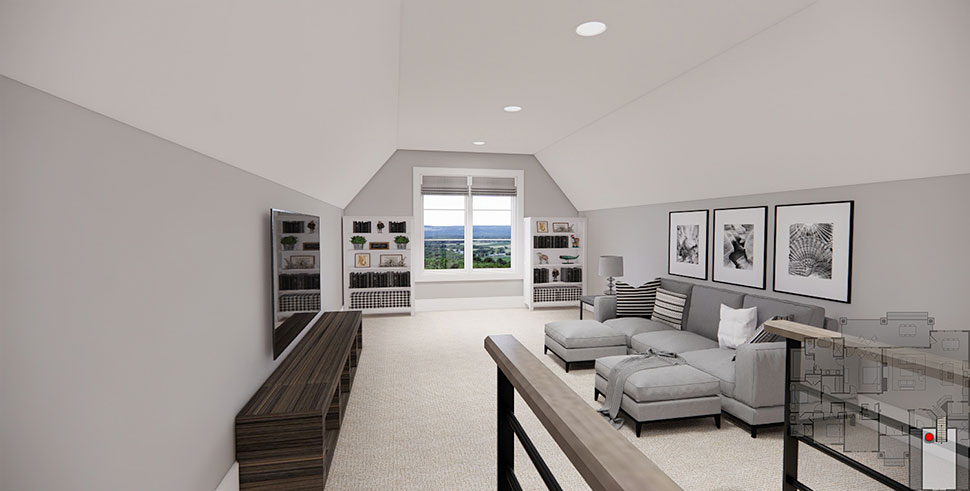 Farmhouse, Traditional Plan with 2277 Sq. Ft., 3 Bedrooms, 3 Bathrooms, 2 Car Garage Picture 35