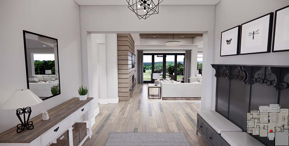 Farmhouse, Traditional Plan with 2277 Sq. Ft., 3 Bedrooms, 3 Bathrooms, 2 Car Garage Picture 8