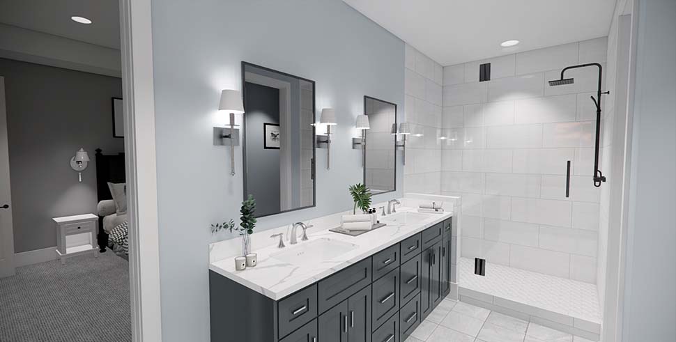 Contemporary, Farmhouse, New American Plan with 2176 Sq. Ft., 2 Bedrooms, 3 Bathrooms, 3 Car Garage Picture 14