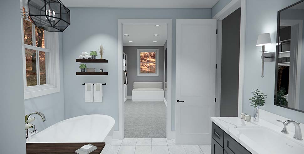 Contemporary, Farmhouse, New American Plan with 2176 Sq. Ft., 2 Bedrooms, 3 Bathrooms, 3 Car Garage Picture 15