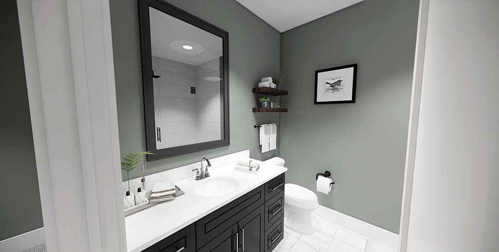 Contemporary, Farmhouse, New American Plan with 2176 Sq. Ft., 2 Bedrooms, 3 Bathrooms, 3 Car Garage Picture 19