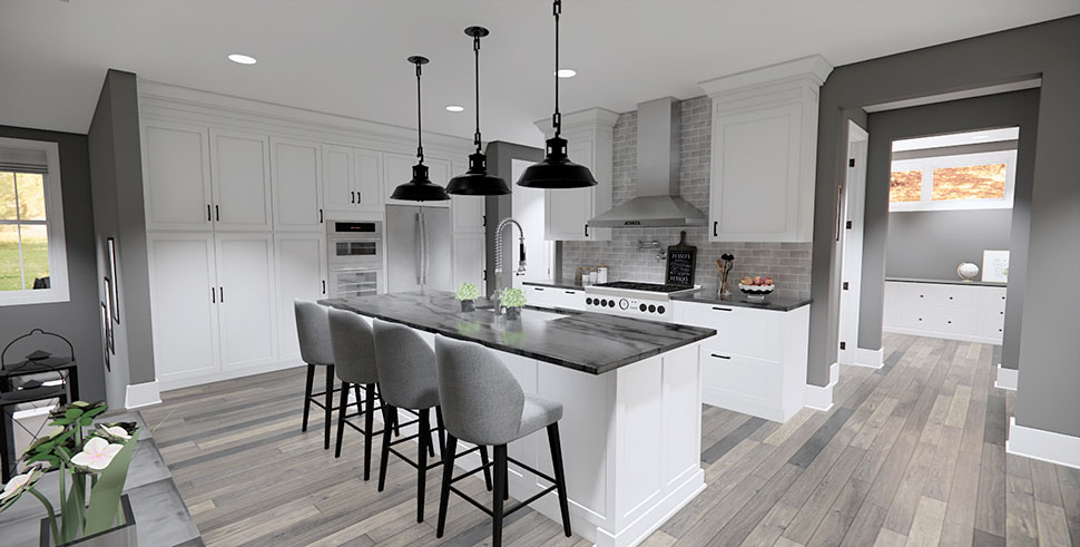 Contemporary, Farmhouse, New American Plan with 2176 Sq. Ft., 2 Bedrooms, 3 Bathrooms, 3 Car Garage Picture 24