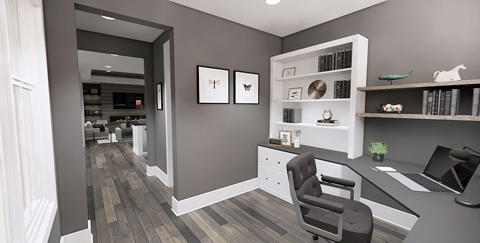 Contemporary, Farmhouse, New American Plan with 2176 Sq. Ft., 2 Bedrooms, 3 Bathrooms, 3 Car Garage Picture 29