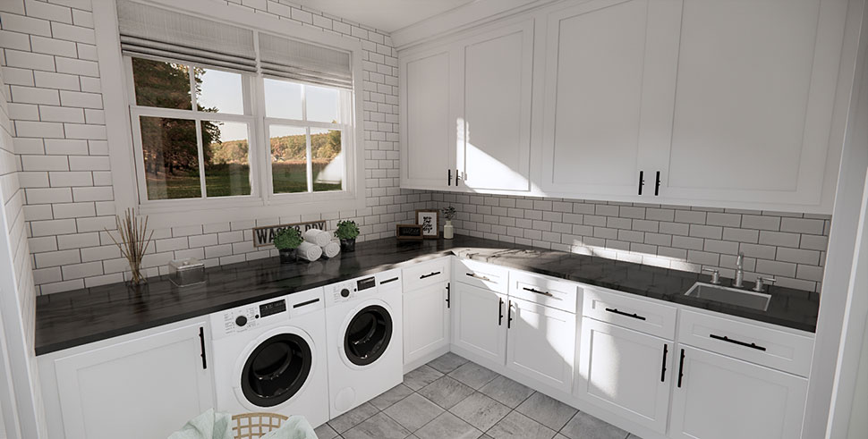 Contemporary, Farmhouse, New American Plan with 2176 Sq. Ft., 2 Bedrooms, 3 Bathrooms, 3 Car Garage Picture 35