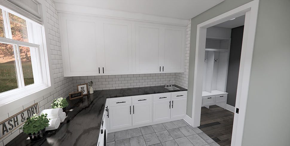 Contemporary, Farmhouse, New American Plan with 2176 Sq. Ft., 2 Bedrooms, 3 Bathrooms, 3 Car Garage Picture 36