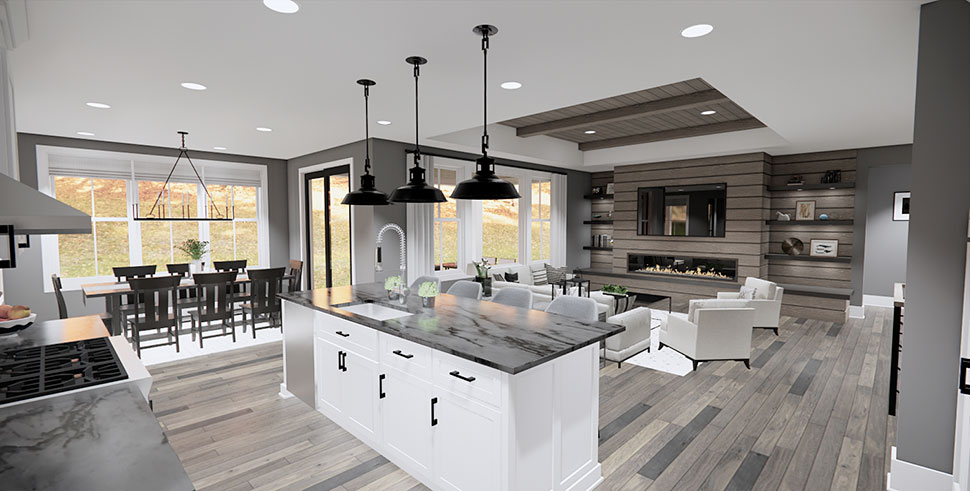 Contemporary, Farmhouse, New American Plan with 2176 Sq. Ft., 2 Bedrooms, 3 Bathrooms, 3 Car Garage Picture 38